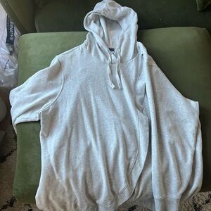 MATERNITY/NURSING Gray hoodie